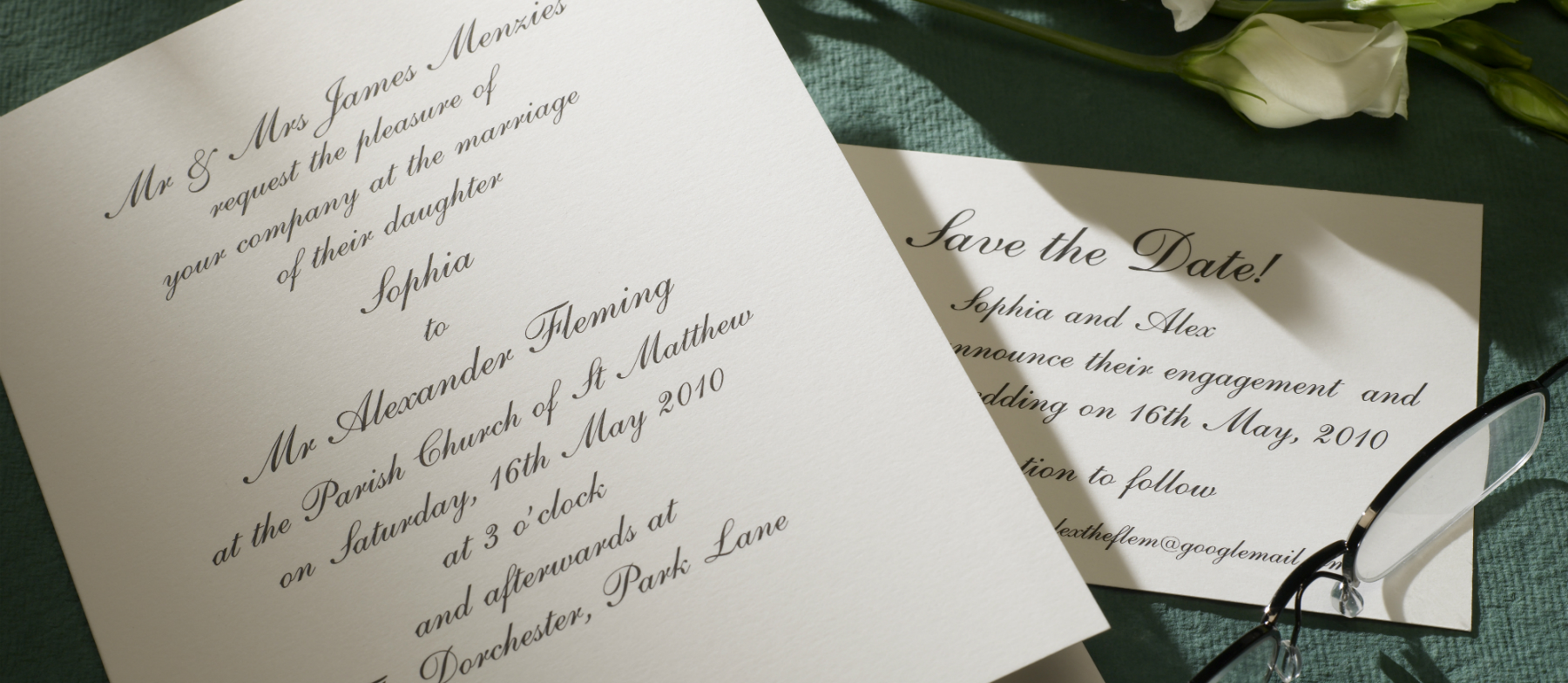 Shelley Personalised Wedding Invitations The Letter Press